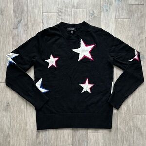 Banana Republic‎ Black Wool Sweater Stars XS